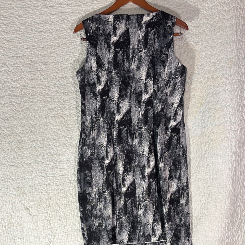 AB Studio Monochrome Abstract Mini Dress - Picture 3 of 3